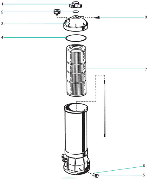 Hayward Star Clear I C250-C750 Cartridge Filter Spares