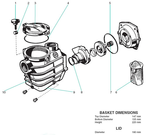 Hayward Super Pump II Spares