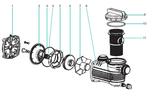 Sta-Rite Onga 800 Series Pump Spares