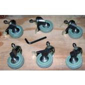 Set of 6 Castors/Wheels for Slidelock Pool Roller