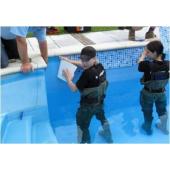 Top Border Self Adhesive Tile Band Blue Mosaic