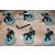 Set of 6 Castors/Wheels for Slidelock Pool Roller