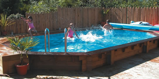 6m Premium Octagonal Above Ground Wooden Swimming Pool